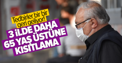 Koronavirüs tedbirleri kapsamında Manisa'da da 65 yaş ve üstü vatandaşlara sokağa çıkma kısıtlaması.