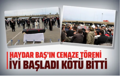 Koronavirüsten ölen Haydar Baş'ın cenazesinde dikkat çeken kadın detayı