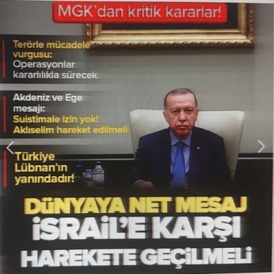 Kritik MGK sonrası 5 maddelik bildiri yayımlandı: Lübnan'ın yanındayız! Dünyaya net çağrı: İsrail'e karşı harekete geçilmeli