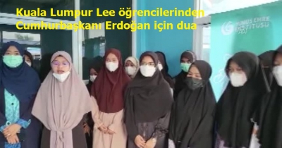 Kuala Lumpur YEE öğrencileri Cumhurbaşkanı Erdoğan için dua etti