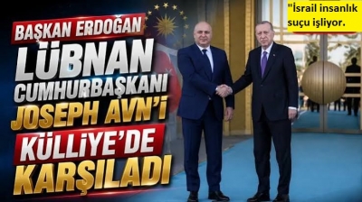 Külliye’de Türkiye-Lübnan zirvesi! Başkan Erdoğan’dan İsrail’e sert tepki: İnsanlık suçu işliyor