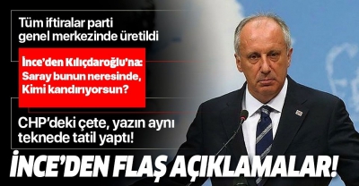 Külliye'ye çıkan CHP'li kumpasına ilişkin açıklama yapan Muharrem İnce: Meydan okuyorum, bu burada bitmez! Bu çözülecek