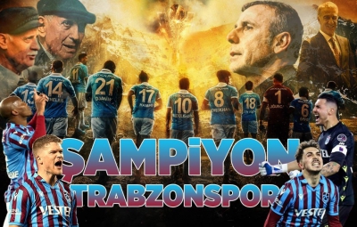 Kuzeyin Çocukları tarih yazdı! 2021-2022 sezonu şampiyonu Trabzonspor…