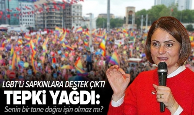 LGBT'lilerin 'Onur Haftası'nı kutlayan CHP'li Canan Kaftancıoğlu'na sert tepki!