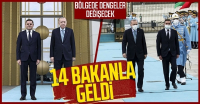 Libya Başbakanı Abdulhamid Dibeybe 5 başbakan yardımcısı ve 14 bakan ile Türkiye'de! Başkan Erdoğan resmi törenle karşıladı
