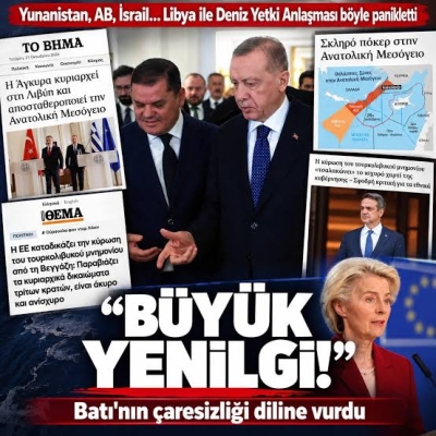 Libya Meclisinin Türkiye ile deniz yetki alanları anlaşmasını onaylaması Yunan basınında “ikinci yenilgi” manşetleriyle gündeme geldi