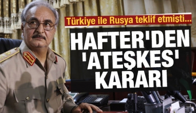 Libya'da ateşkes başladı.