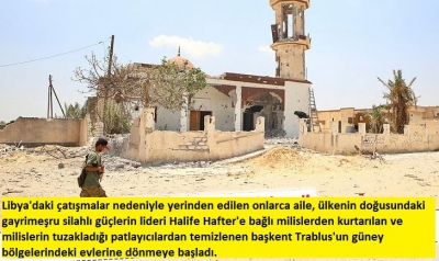 Manisa Habercilik - Libya halkı evine dönmeye başladı.