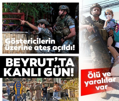 Lübnan'da ordu sokağa indi! Kurşun sesleri dinmiyor! Kanlı çatışma.