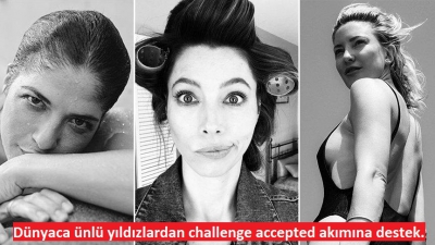 Magazin ve sanat turu - Dünyaca ünlü yıldızlardan challenge accepted akımına destek.