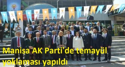 Manisa AK Parti'de temayül yoklaması yapıldı 