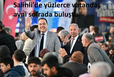 Manisa Büyükşehir’in ‘İftar Sofrası’ Salihli’de kuruldu