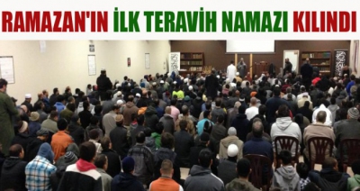 Manisa, Demirci ilçe'si Reisler Cami'inde Ramazan ayının ilk teravih namazı kılındı