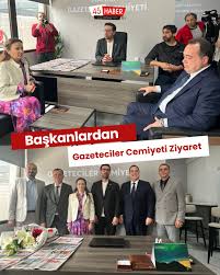 Manisa Gazeteciler Cemiyeti’nin 69. kuruluş yıl dönümü dolayısıyla, CHP’li belediye başkanları  cemiyeti ziyaret etti.