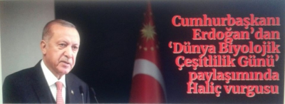 Manisa Habercilik - Başkan Erdoğan'dan Dünya Biyolojik Çeşitlilik Günü mesajı.