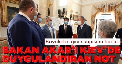 Manisa Habercilik -  Bakan Akar'ı Kiev'de duygulandıran 