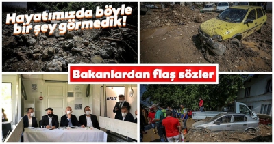  Manisa Habercilik - Bursa'daki sel felaketinin ardından Bakan Pakdemirli ve Soylu'dan flaş açıklamalar.