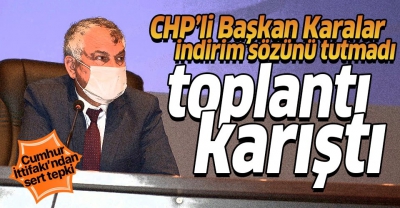 Manisa Habercilik - CHP’li Başkan Zeydan Karalar sözünü tutmadı, toplantı karıştı.