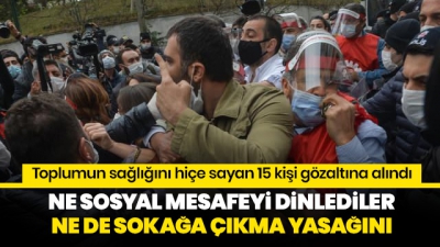  Manisa Habercilik - DİSK ne sosyal mesafe dinledi ne de sokağa çıkma kısıtlaması!