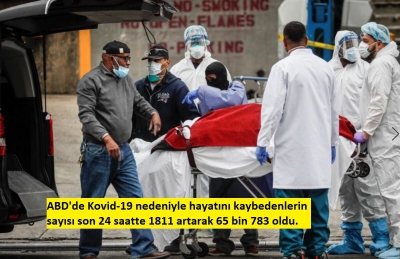 Manisa Habercilik - ABD'de coronavirüs salgınında son 24 saatte 1811 ölüm 