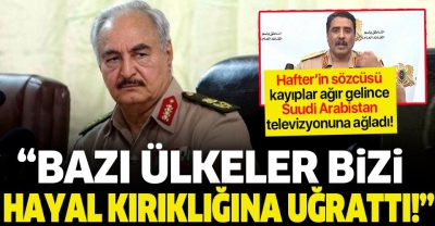 Manisa Habercilik - Hafter tarafından açıklama: Bazı ülkeler bizi utandırdı.