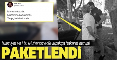  Manisa Habercilik -  İslam'a ve Hz Muhammed'e hakaret eden Fırat Erez Antalya'da gözaltına alındı! Fırat Erez kimdir?.              