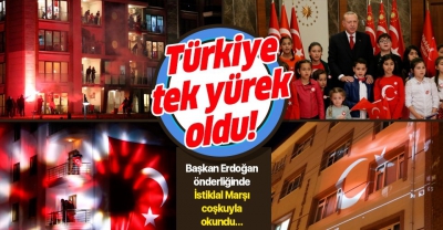 Manisa Habercilik - İstiklal Marşı coşkusu balkonlarda