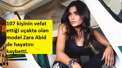 Manisa Habercilik - Kardeş, Pakistan'da düşen uçakta. Ünlü manken Zara Abid öldü!