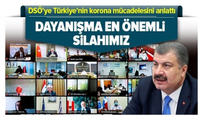  Manisa Habercilik - Sağlık Bakanı Koca, DSÖ’ye Türkiye’nin Covid-19 mücadelesini anlattı.