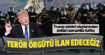 Manisa Habercilik - Trump ABD'deki şiddet olaylarından ANTIFA'yı sorumlu tuttu: Terör örgütü ilan edeceğiz....