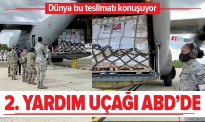 Manisa Habercilik - Türkiye'nin ABD'ye gönderdiği yardım uçağı iniş yaptı.