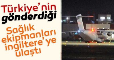  Manisa Habercilik - Türkiye'nin gönderdiği sağlık ekipmanları İngiltere'de.