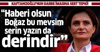 Manisa Habercilik - CHP İstanbul İl Başkanı Canan Kaftancıoğlu'na sert tepki: Haberi olsun; Boğaz bu mevsim serin, yazın da derindir
.