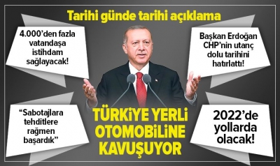 Manisa Habercilik - Yerli otomobil fabrikasının temel atma töreninde Başkan Erdoğan'dan flaş açıklamalar..