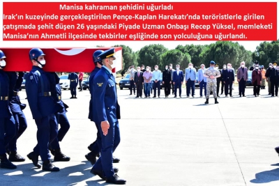 Manisa kahraman şehidini uğurladı....