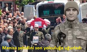  Manisa şehidini son yolculuğa uğurladı   