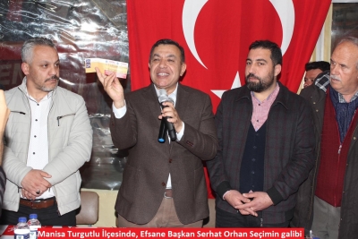 Manisa Turgutlu İlçesinde, Efsane Başkan Serhat Orhan Seçimin galibi gibi görülüyor,