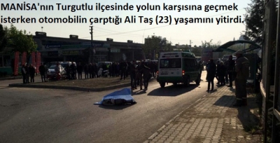 Manisa Turgutlu'da ölümlü kaza kamerada.
