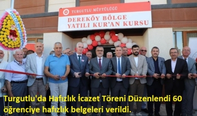    MANİSA'nın Turgutlu ilçesinde, Hafızlık İcazet Töreni Düzenlendi