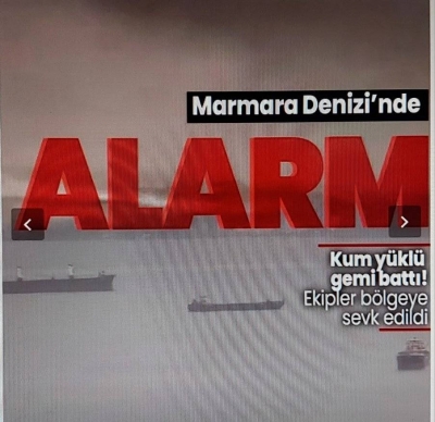 Marmara Denizi'nde alarm! 6 Türk mürettebatı olan gemi battı: Kurtarma çalışması başladı 