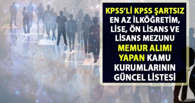Mayıs ayı İŞKUR 2019 en az lise mezunu 65 bin personel alımı yapıyor..
