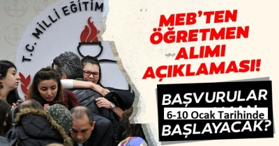 MEB sözleşmeli öğretmen alım takvimini açıkladı.