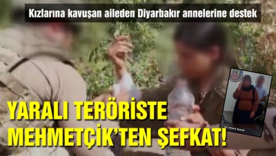 Mehmetçik, PKK'lı teröristin yarasını sardı.