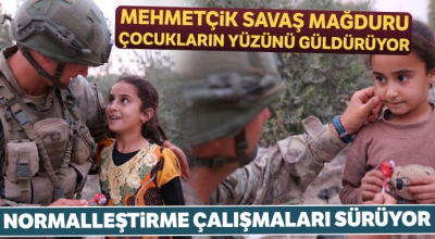 Mehmetçik'ten YPG'nin zulmüne maruz kalan halka şefkat eli!