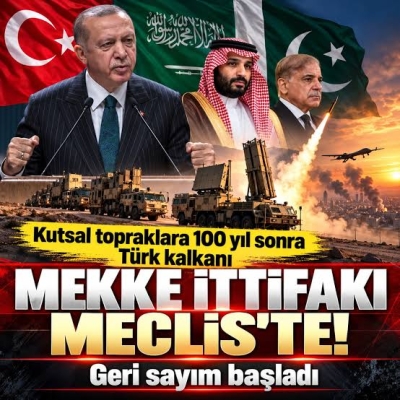 Mekke İttifakı Anlaşması TBMM'ye sunuldu! 16 maddede müşterek savunma: Mehmetçik'e kutsal topraklar yolu