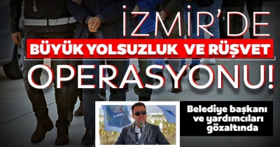 Menemen'de operasyon: Belediye Başkanı Serdar Aksoy ve yardımcılarına gözaltı.