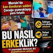 Mersin'de markette 9 yaşındaki çocuğa şiddet! Tutuklanan caniden pişkin savunma: Sadece 1-2 sille vurdum