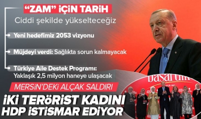 Mersin'deki terör saldırısı... Cumhurbaşkanı Erdoğan: İki kadın teröristi batıl davanız için feda ettiniz 