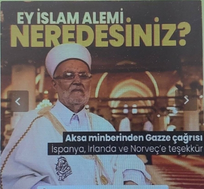 Mescid-i Aksa’da Gazze çağrısı! Şeyh İkrime Sabri Arap ve İslam dünyasına seslendi: Büyük bir hata ve suskunluk içindeler  