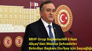 MHP Grup Başkanvekili Erkan Akçay’dan Manisa Şehzadeler Belediye Başkanı Durbay için başsağlığı